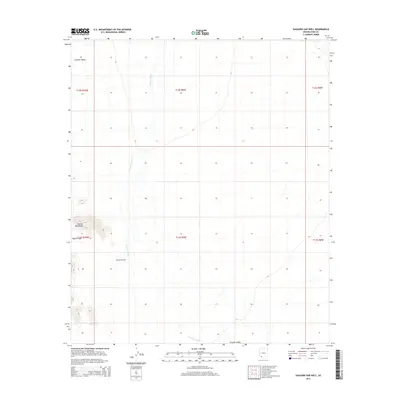2014 Map of Saguaro Gap Well, 2014 Print
