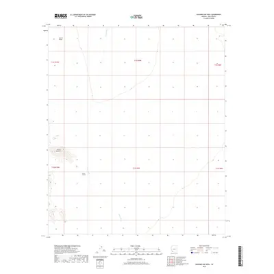 2018 Map of Saguaro Gap Well, 2018 Print