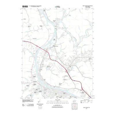 2011 Map of Saint Albans, 2011 Print