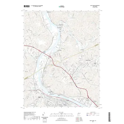 2019 Map of Saint Albans, 2019 Print