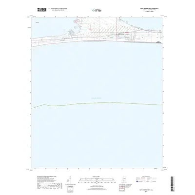 2018 Map of Saint Andrews Bay, 2018 Print