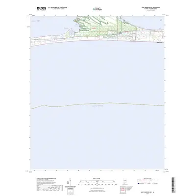 2024 Map of Saint Andrews Bay, 2024 Print