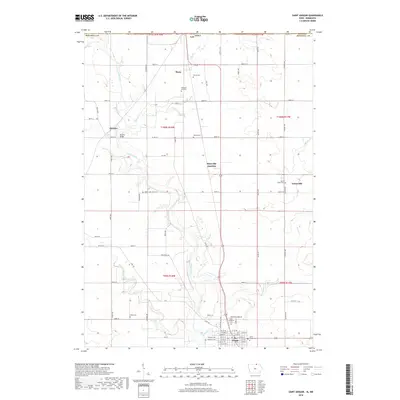 2018 Map of Saint Ansgar, 2018 Print