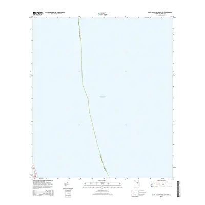 2015 Map of Saint Augustine Beach OE E, 2015 Print