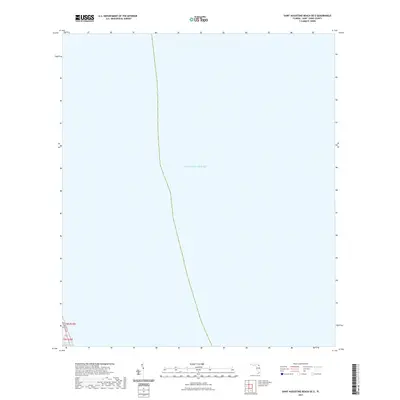2021 Map of Saint Augustine Beach OE E, 2021 Print