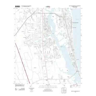 2012 Map of Saint Augustine Beach, 2012 Print