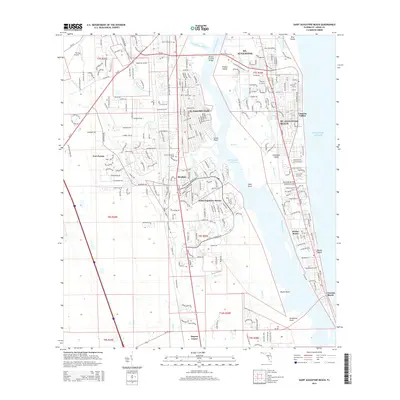 2015 Map of Saint Augustine Beach, 2015 Print