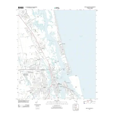 2012 Map of Saint Augustine, 2012 Print