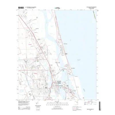 2015 Map of Saint Augustine, 2015 Print