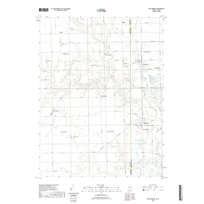 2019 Map of Saint Bernice, 2019 Print
