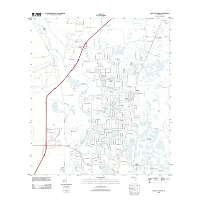 2012 Map of Saint Catherine, 2012 Print
