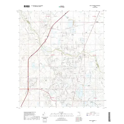 2018 Map of Saint Catherine, 2018 Print