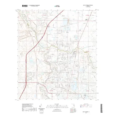 2021 Map of Saint Catherine, 2021 Print
