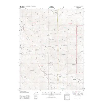 2013 Map of Saint Charles Peak, 2013 Print