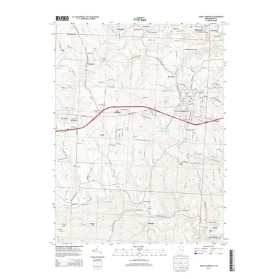 2013 Map of Saint Clairsville, 2013 Print