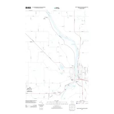 2013 Map of Saint Croix Dalles, 2013 Print