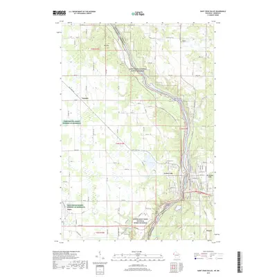 2019 Map of Saint Croix Dalles, 2019 Print