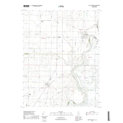 2018 Map of Saint Francisville, 2018 Print