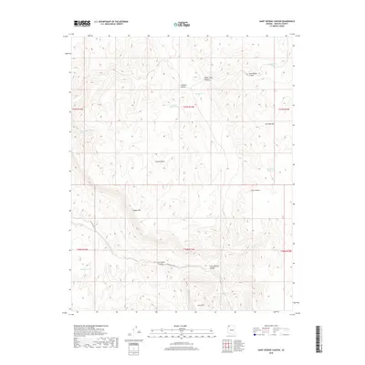 2018 Map of Saint George Canyon, 2018 Print