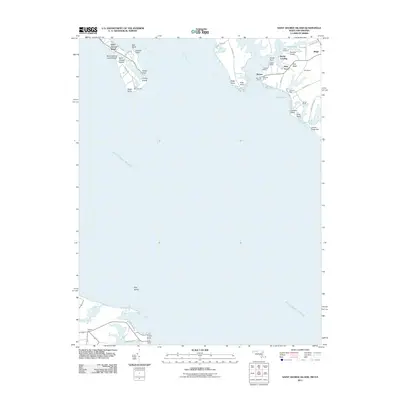 2011 Map of Saint George Island, 2011 Print