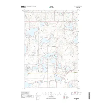 2018 Map of Saint Germain, 2018 Print