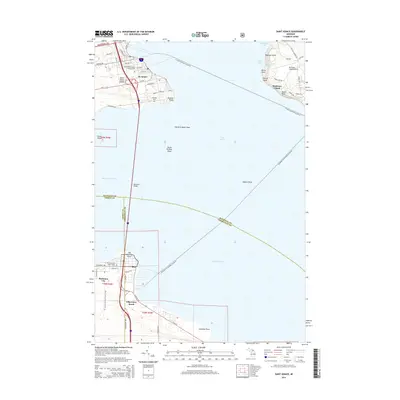2014 Map of Saint Ignace, 2014 Print
