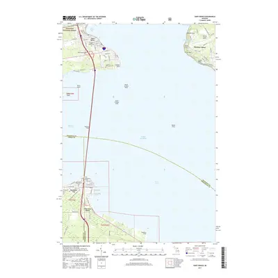 2017 Map of Saint Ignace, 2017 Print