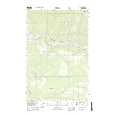 2017 Map of Saint Joe Baldy, 2017 Print