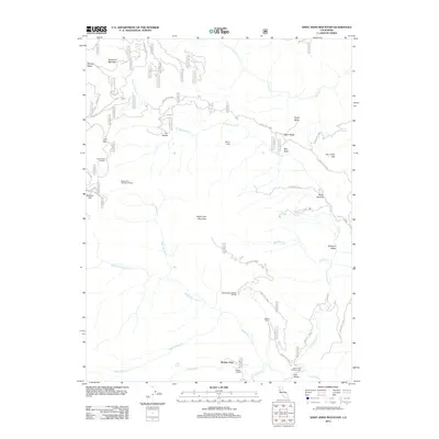 2012 Map of Saint John Mountain, 2012 Print