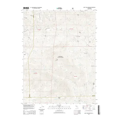 2015 Map of Saint John Mountain, 2015 Print