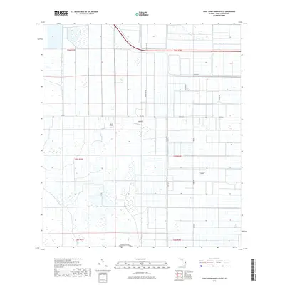 2018 Map of Saint Johns Marsh South, 2018 Print