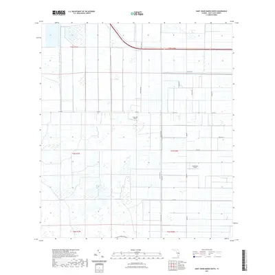 2021 Map of Saint Johns Marsh South, 2021 Print