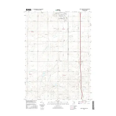 2017 Map of Saint Johns South, 2017 Print