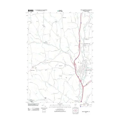 2012 Map of Saint Johnsbury, 2012 Print