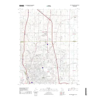 2017 Map of Saint Joseph North, 2017 Print