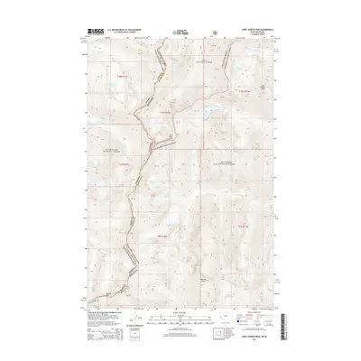 2014 Map of Saint Joseph Peak, 2014 Print