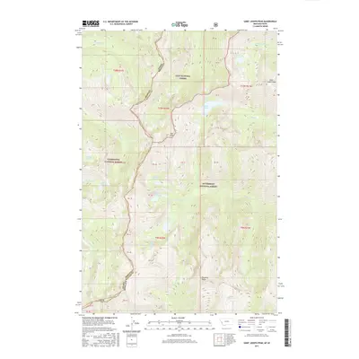 2017 Map of Saint Joseph Peak, 2017 Print