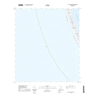 2021 Map of Saint Joseph Peninsula, 2021 Print