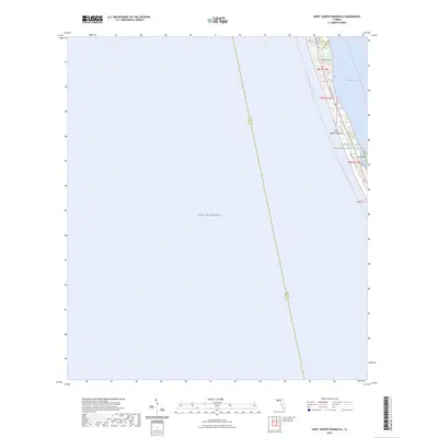 2024 Map of Saint Joseph Peninsula, 2024 Print