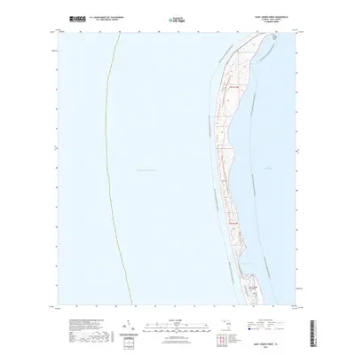 2021 Map of Saint Joseph Point, 2021 Print