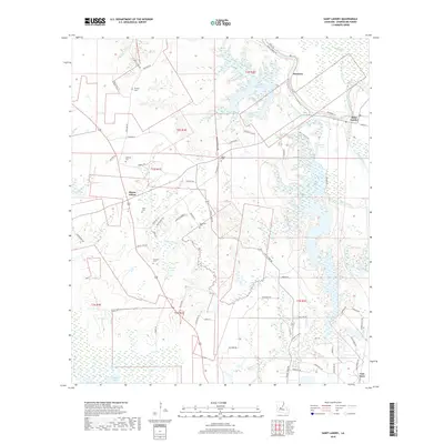 2018 Map of Saint Landry, 2018 Print