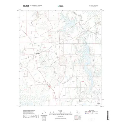 2020 Map of Saint Landry, 2020 Print