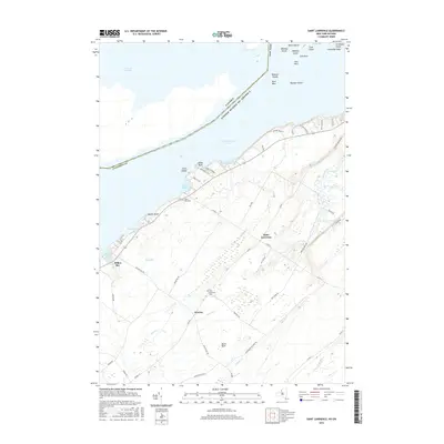 2016 Map of Saint Lawrence, 2016 Print