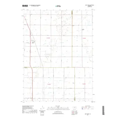 2017 Map of Saint Libory, 2017 Print