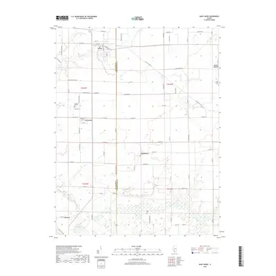 2018 Map of Saint Libory, 2018 Print