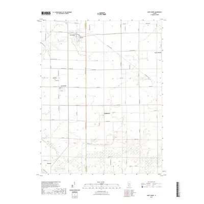 2021 Map of Saint Libory, 2021 Print