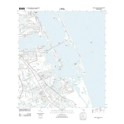 2012 Map of Saint Lucie Inlet, 2012 Print