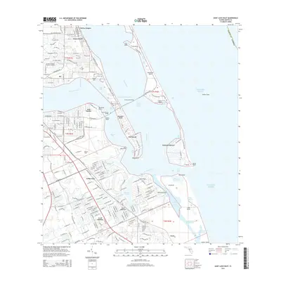 2015 Map of Saint Lucie Inlet, 2015 Print