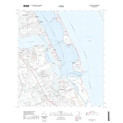 2021 Map of Saint Lucie Inlet, 2021 Print