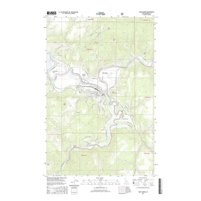 2017 Map of Saint Maries, 2017 Print